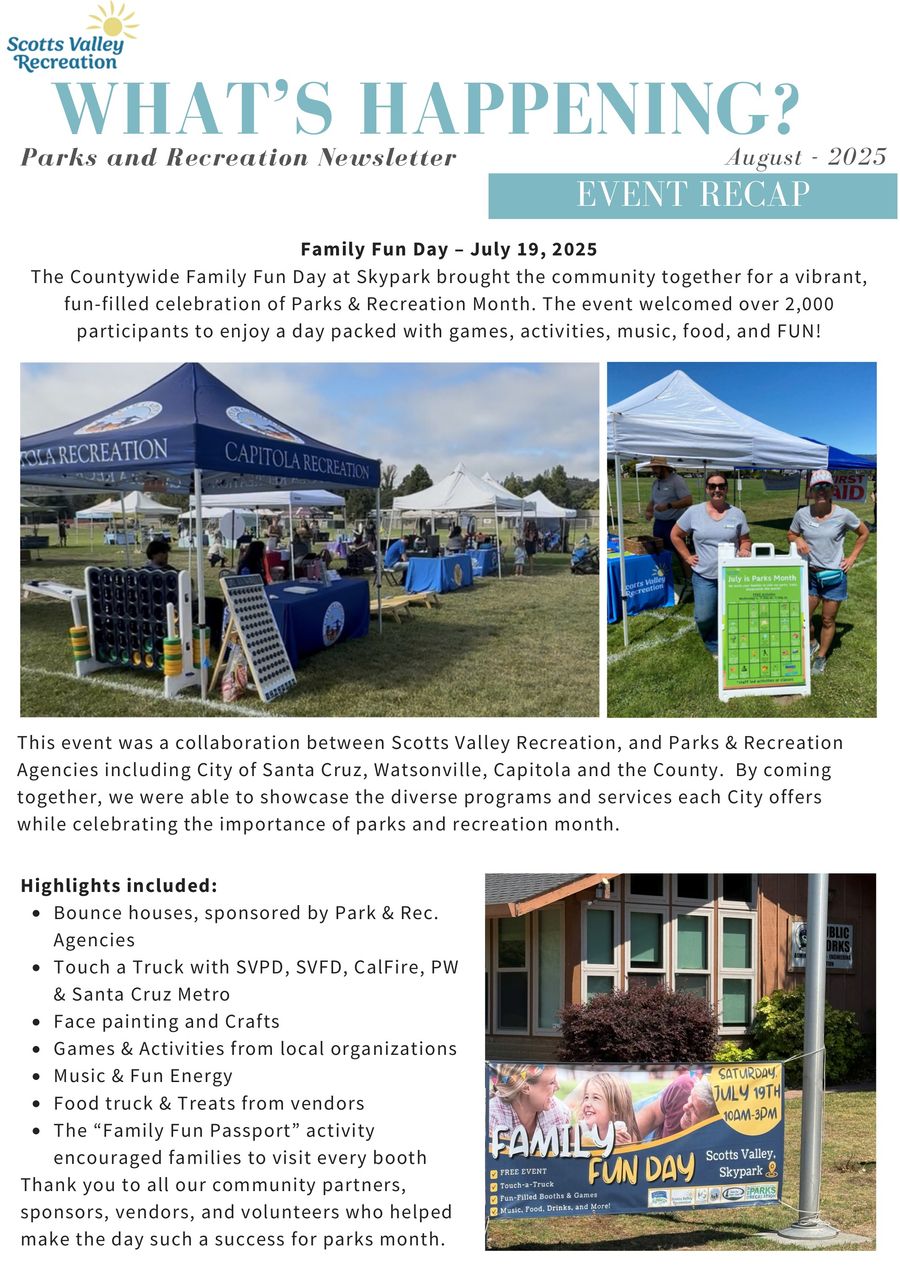 825 - Parks Rec News Letter by Jenn Dunbar - Flipsnack