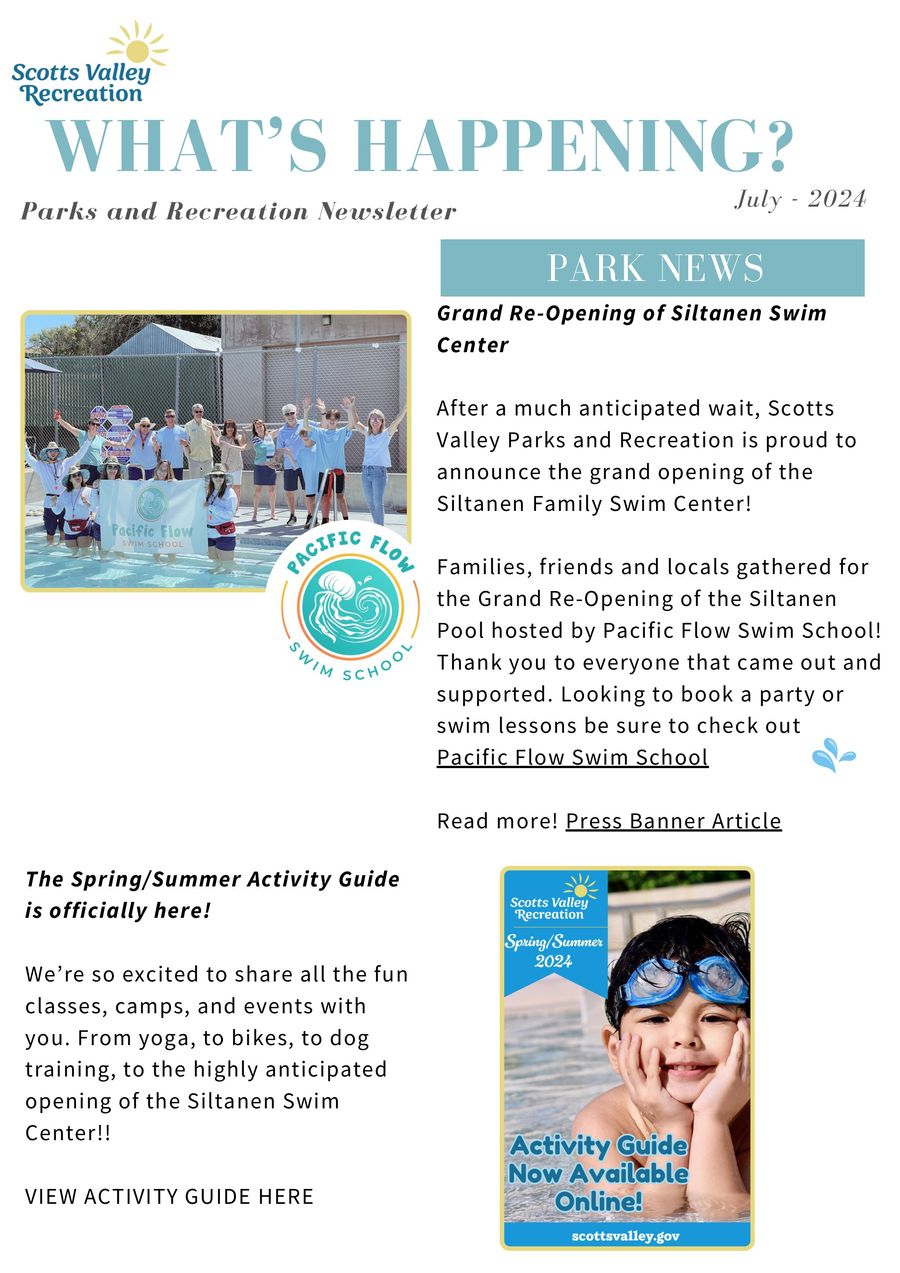 724 - Parks Rec News Letter by Jenn Dunbar - Flipsnack