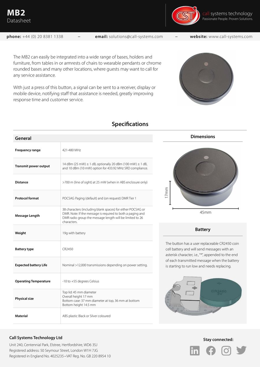 MB2 Data Sheet by Marketing - Flipsnack