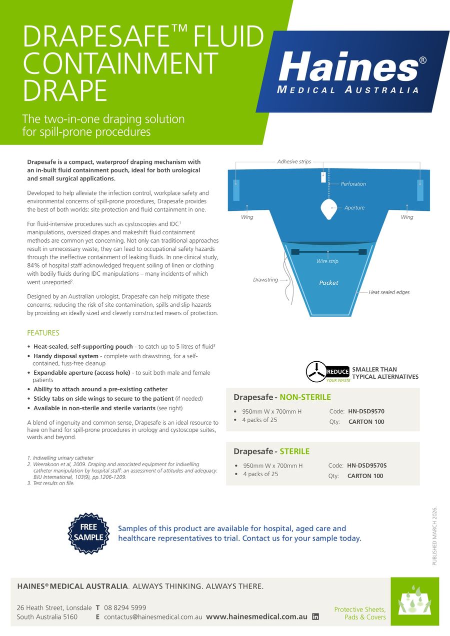 Drapesafe Fluid Containment Drape by Haines... - Flipsnack