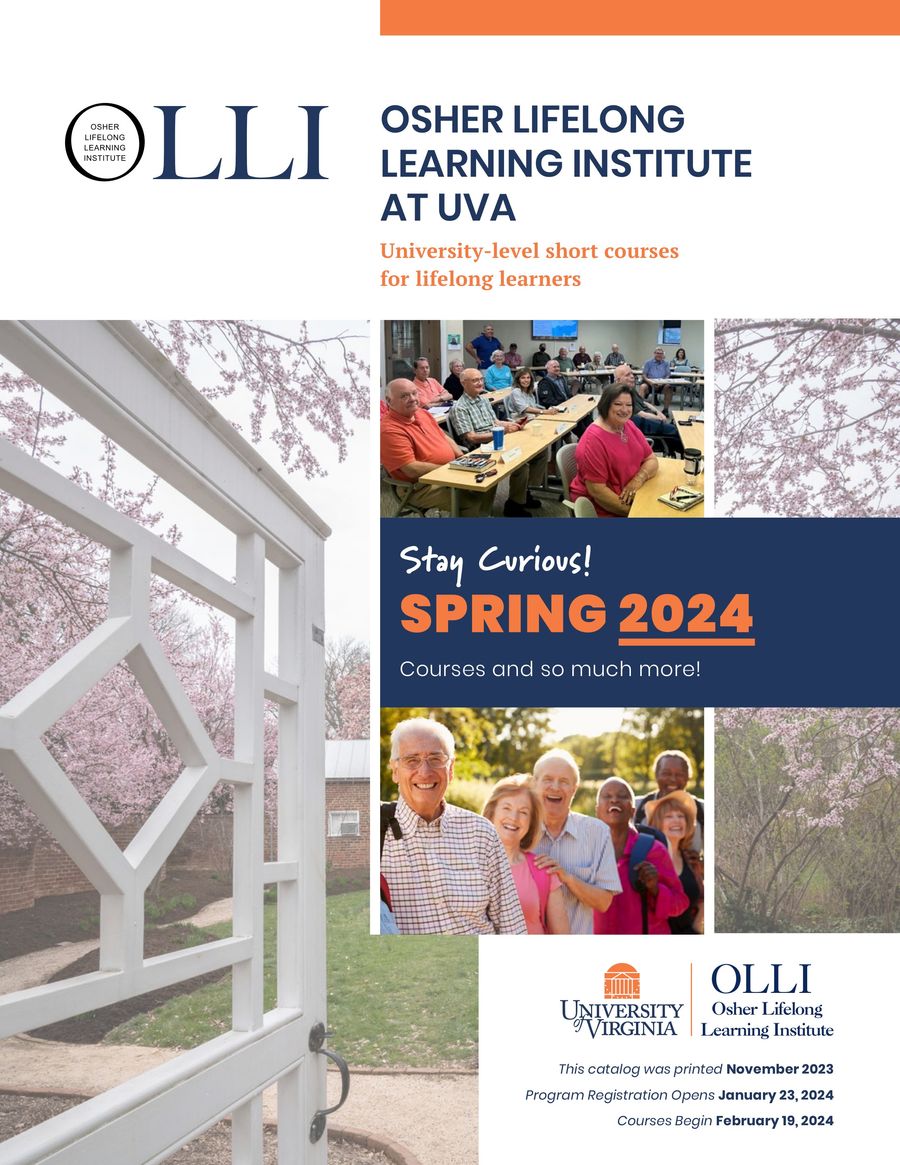 OLLI Catalog Spring 2025 by OLLI at UVA Flipsnack