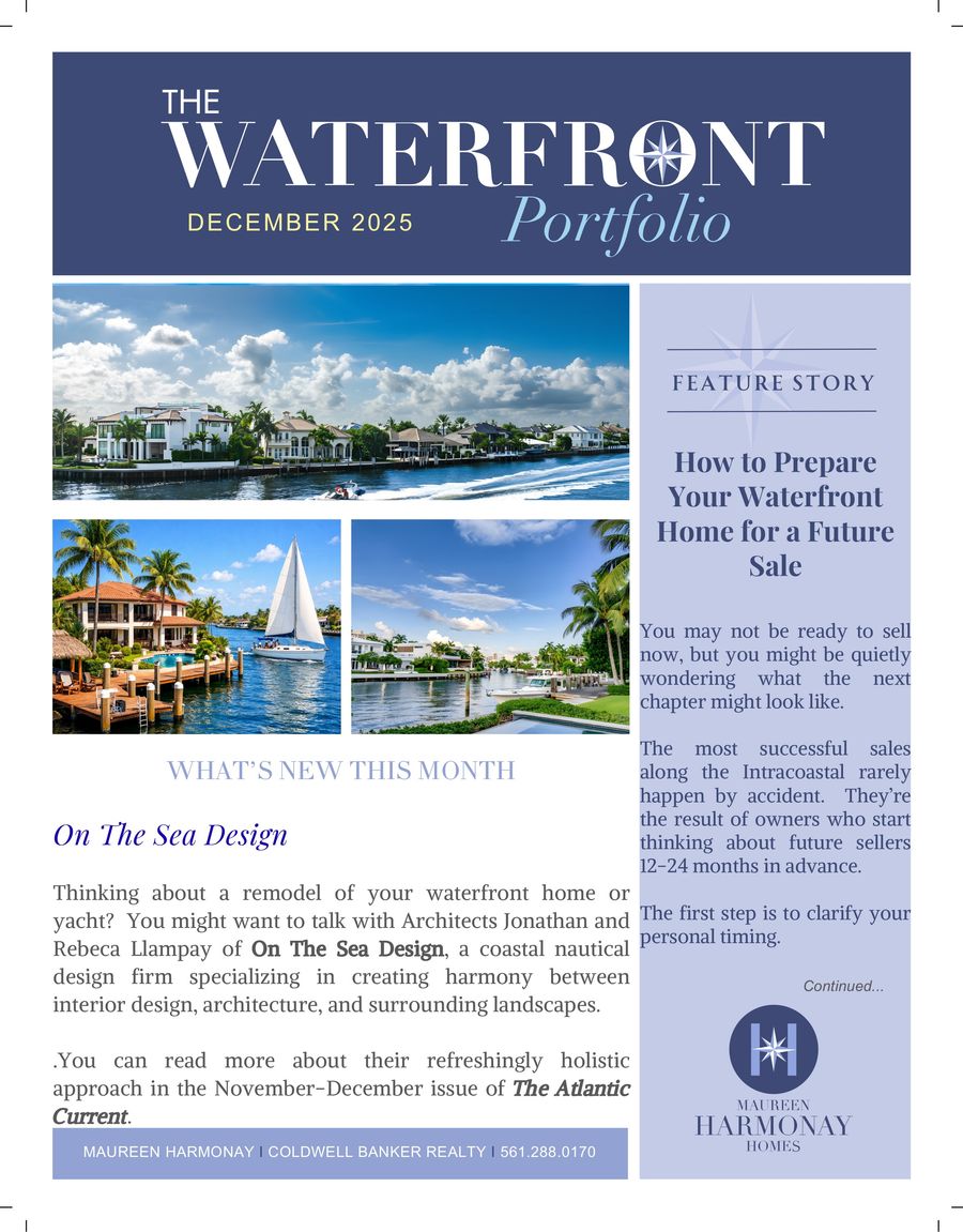 December 2025 Boca Raton Waterfront Portfolio by Maureen Harmonay ...