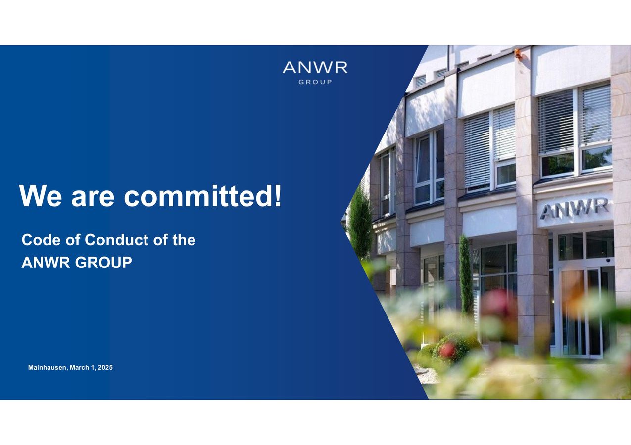 ANWR GROUP Code of Conduct by Folder - Flipsnack
