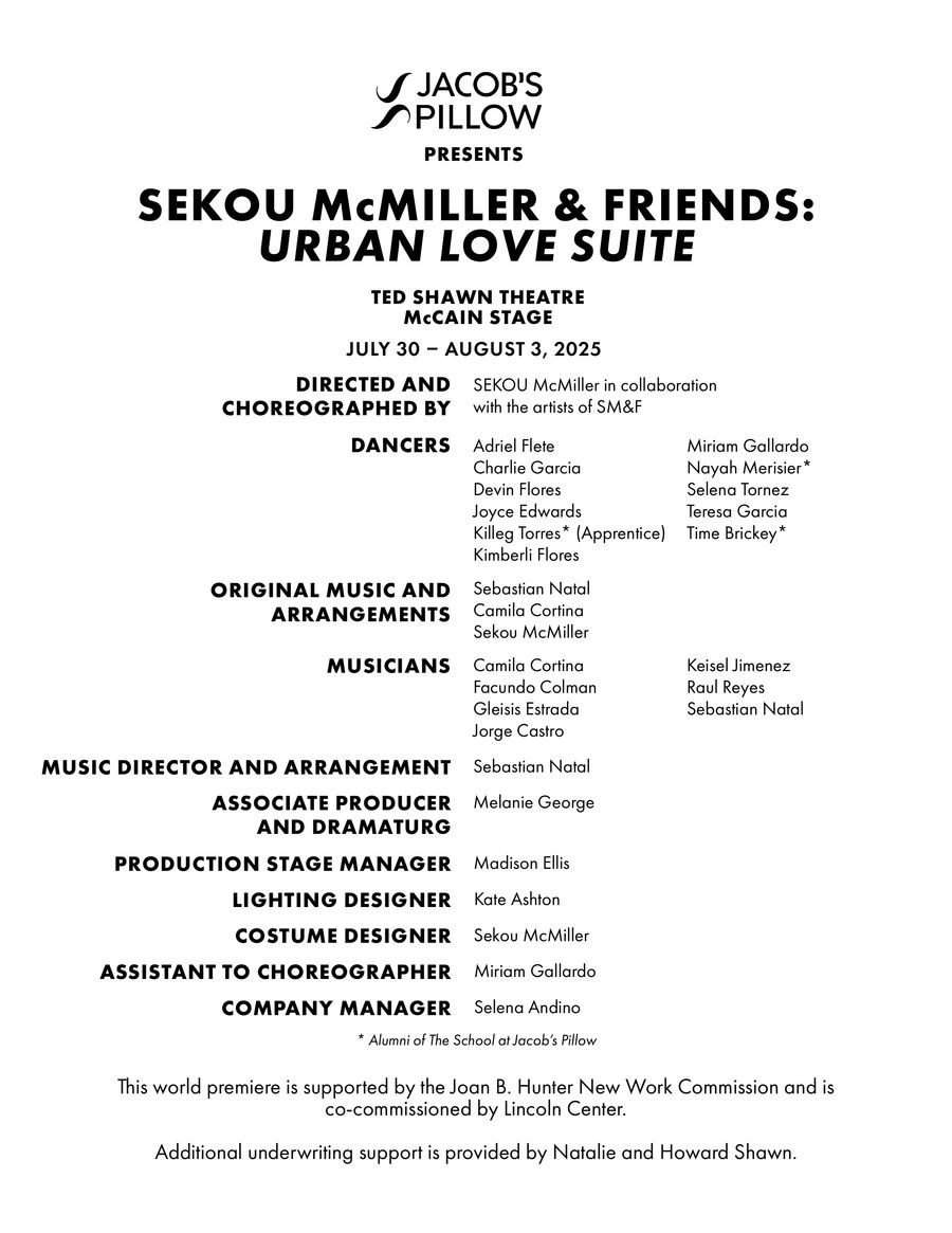 Print Program - Week 6 Ted Shawn Theatre (7/30/2025 - 8/3/2025) by ...