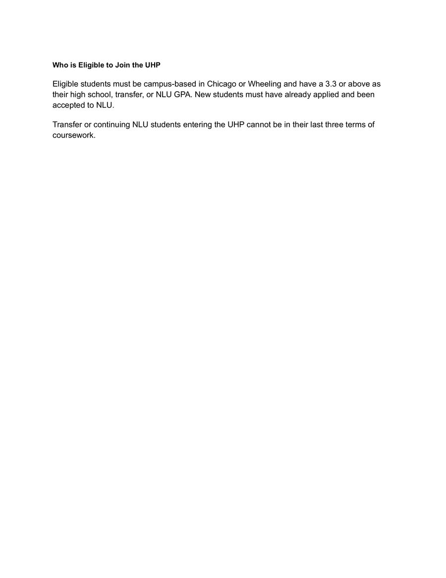 Who is Eligible to Join the UHP by National... - Flipsnack