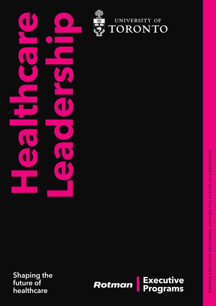 Rotman Executive Programs in Healthcare Leadership by Rotman... - Flipsnack