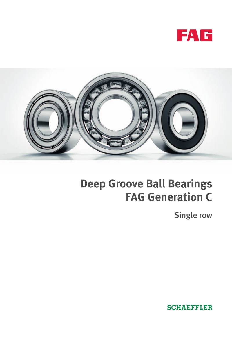 FAG Generation C Deep Groove Ball Bearings