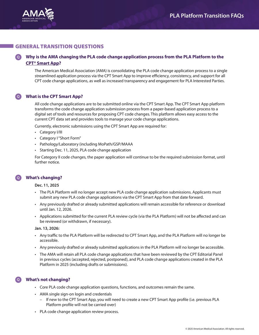 PLA Platform Transition to CPT Smart App FAQs by American... - Flipsnack