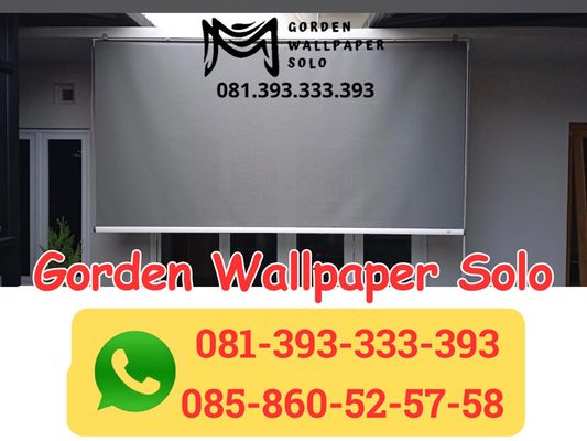 Toko Jual Gorden Jendela Kantor Roller Blind Minimalis Sukoharjo