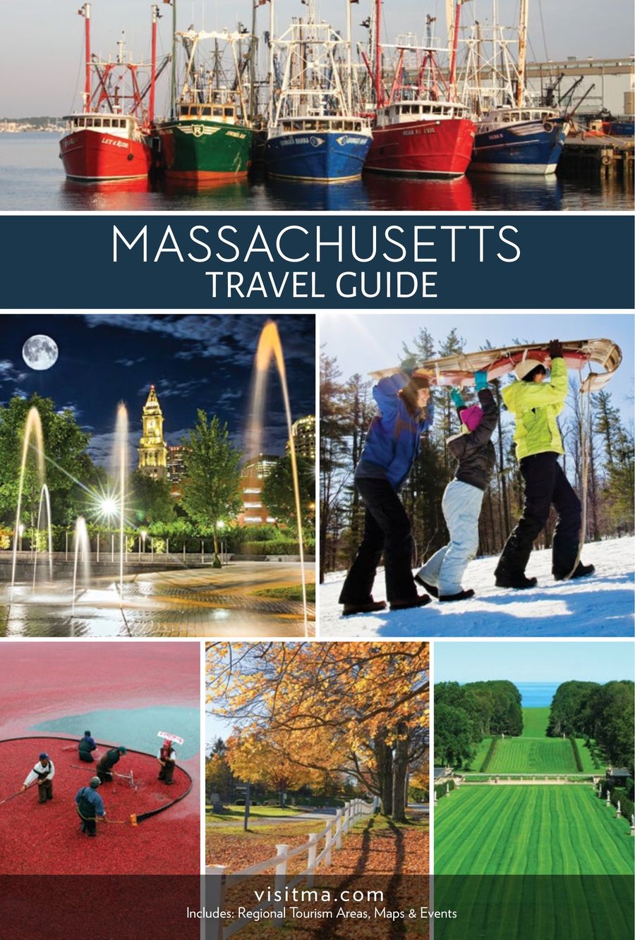 MASSACHUSETTS TOURISM VACATION GUIDE ATTRACTIONS EVENTS visual data 2