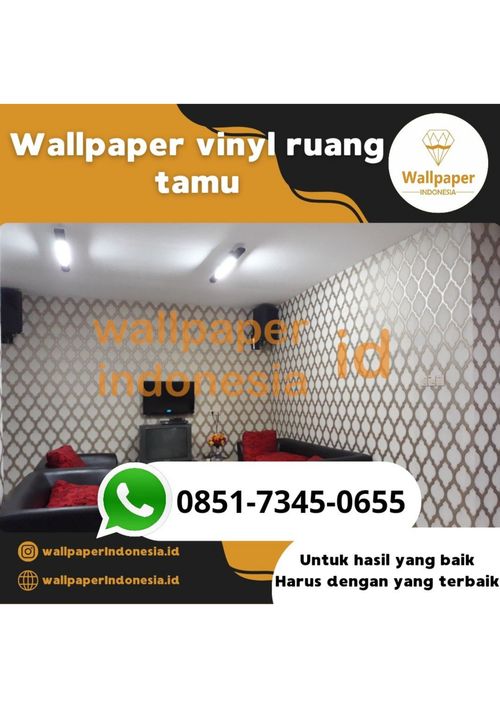 WALLPAPER VINYL RUANG TAMU