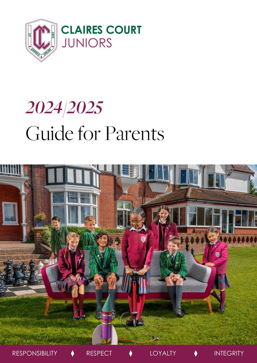 Juniors New Parent Guide 2024/25 by Claires Court - Flipsnack