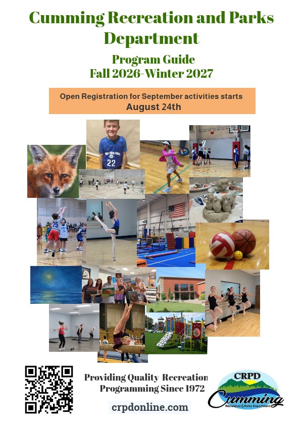 Copy of Cumming Recreation & Parks Dept. Fall 2026-Winter 2027 by Angie ...