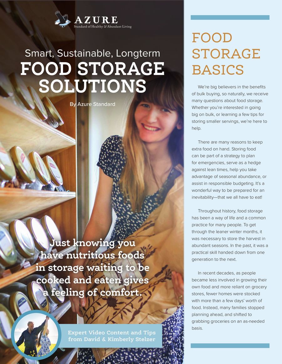 Food Storage Basics from Azure Standard by Peter Strayer - Flipsnack