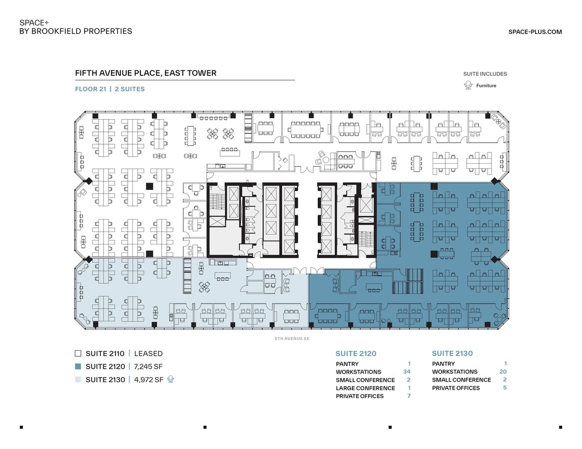 SPACE-PLUS Fifth Ave Place | Floor Plan by Office - Flipsnack