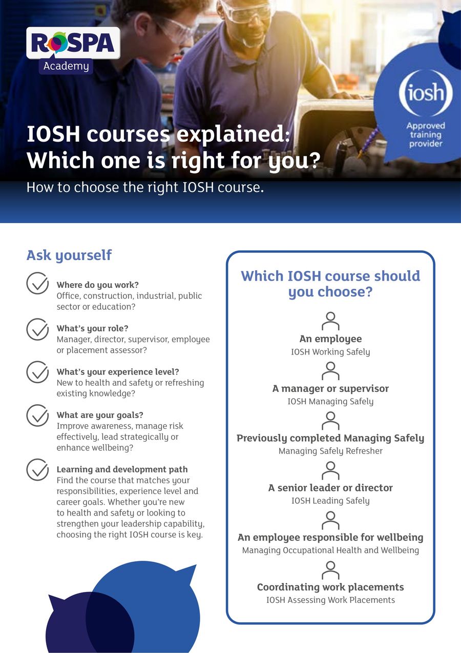 IOSH Courses Explained Factsheet v1 (DR-643) by RoSPA - Flipsnack