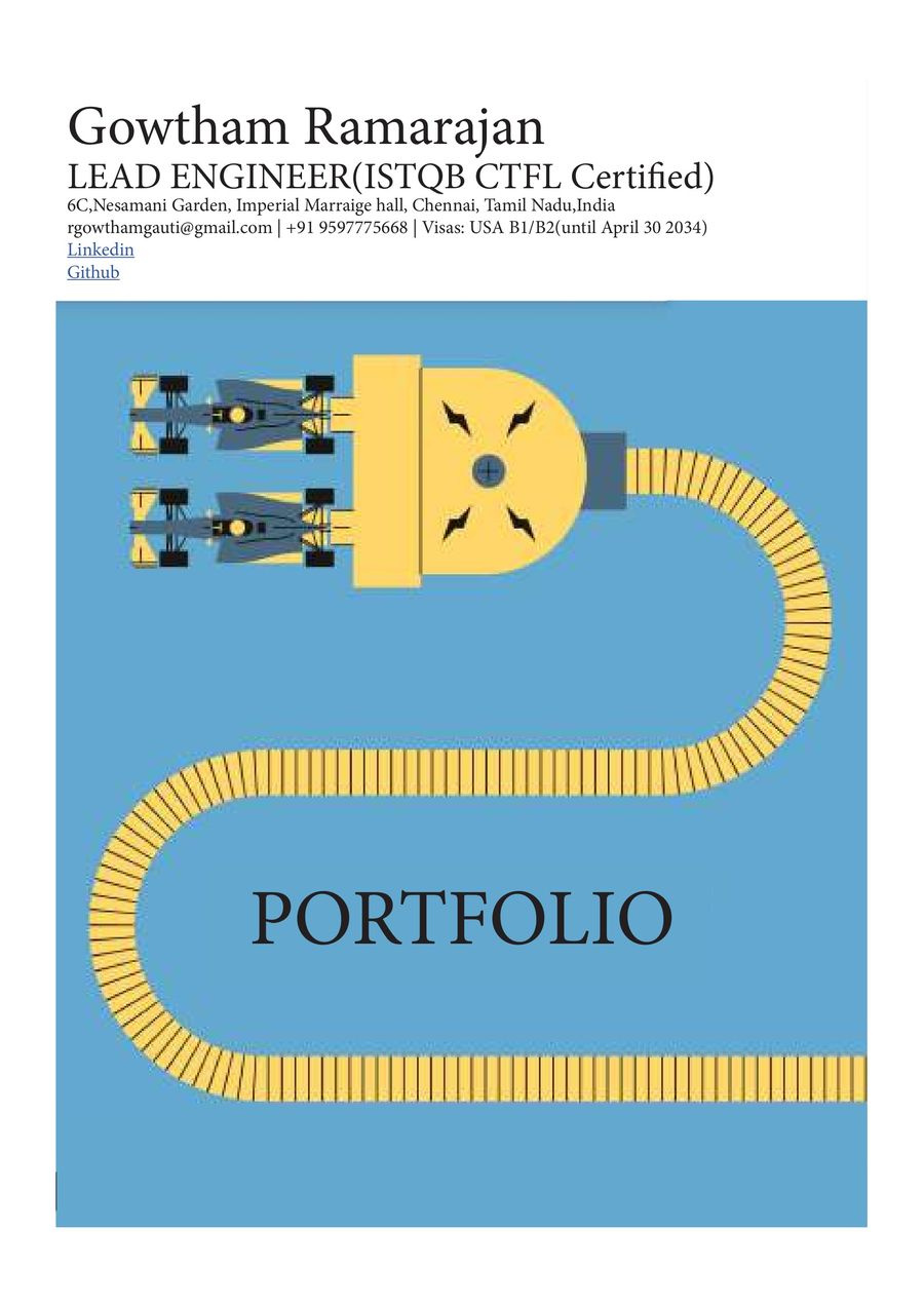PortFolio_GowthamRam_2025 by Gowtham - Flipsnack