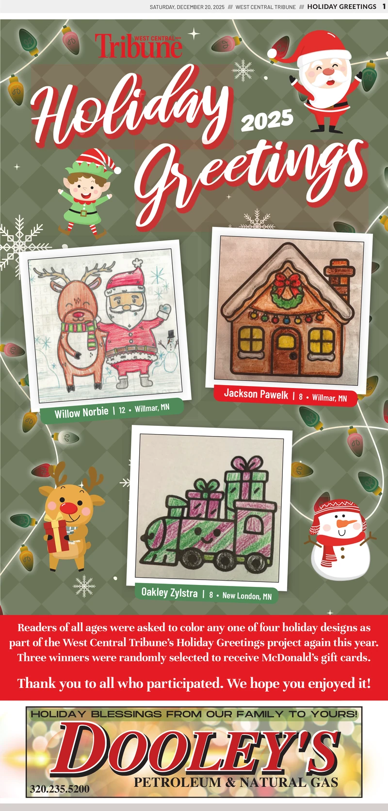 Holiday Greetings - December 20, 2025